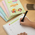 Magic Practice Copybook Set (4 Books + 10 Refills + Pen + Grip) | Reusable Learning Kit for Kids